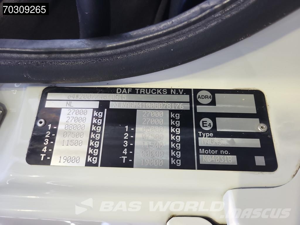 DAF CF 290 6X2 NL-Truck 20m3 Haller MEDIUM XL Steering شاحنات المخلفات