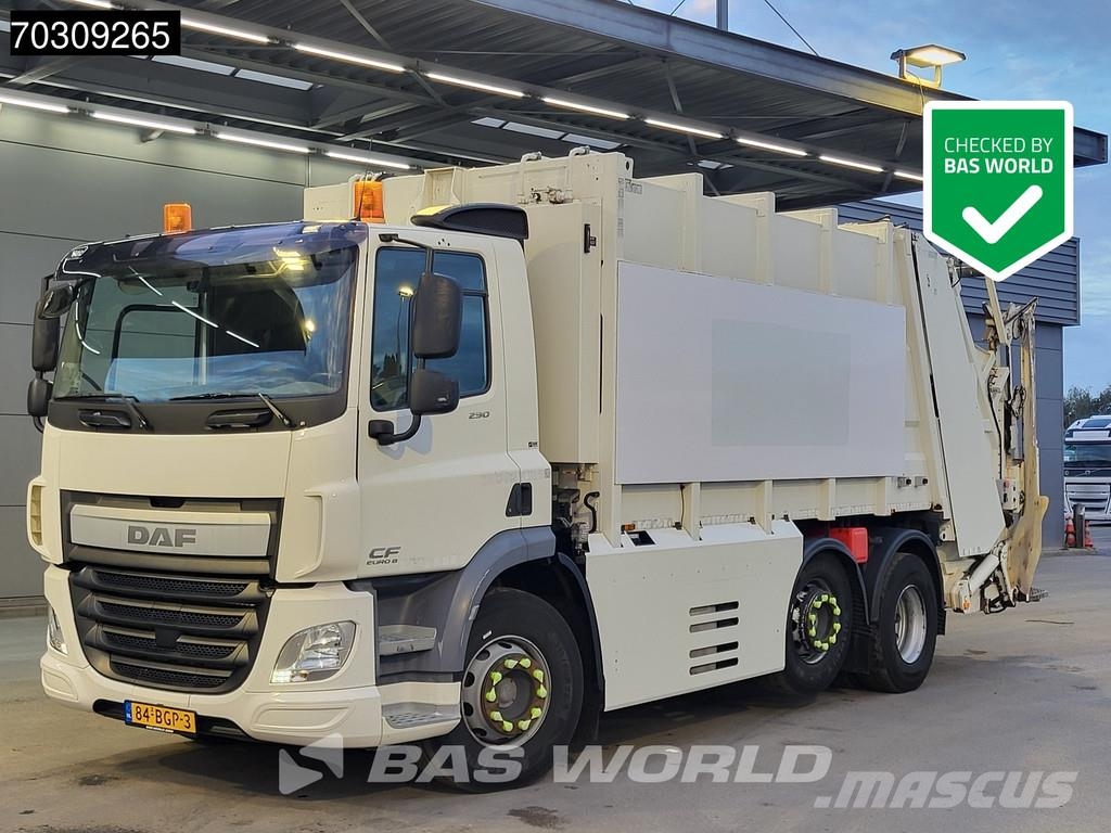 DAF CF 290 6X2 NL-Truck 20m3 Haller MEDIUM XL Steering شاحنات المخلفات