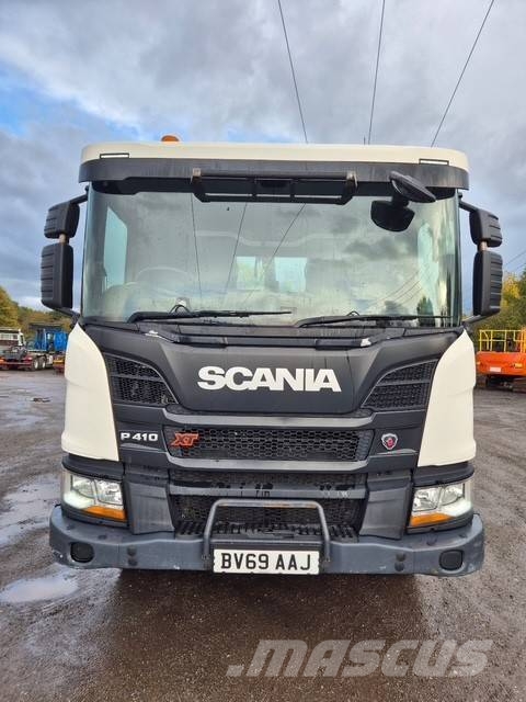 Scania P410 XT 훅 리프트 트럭