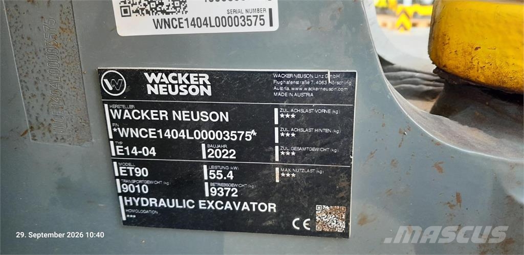Wacker Neuson ET90 Minibagger < 7t