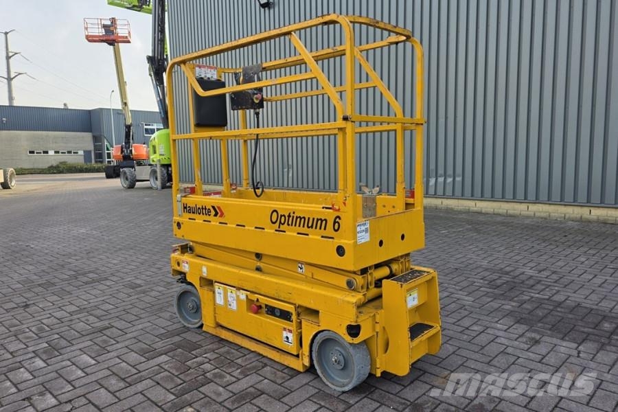 Haulotte Optimum 6 As-Is, Electric, 6.35m Working Height, 2 Scissor lifts
