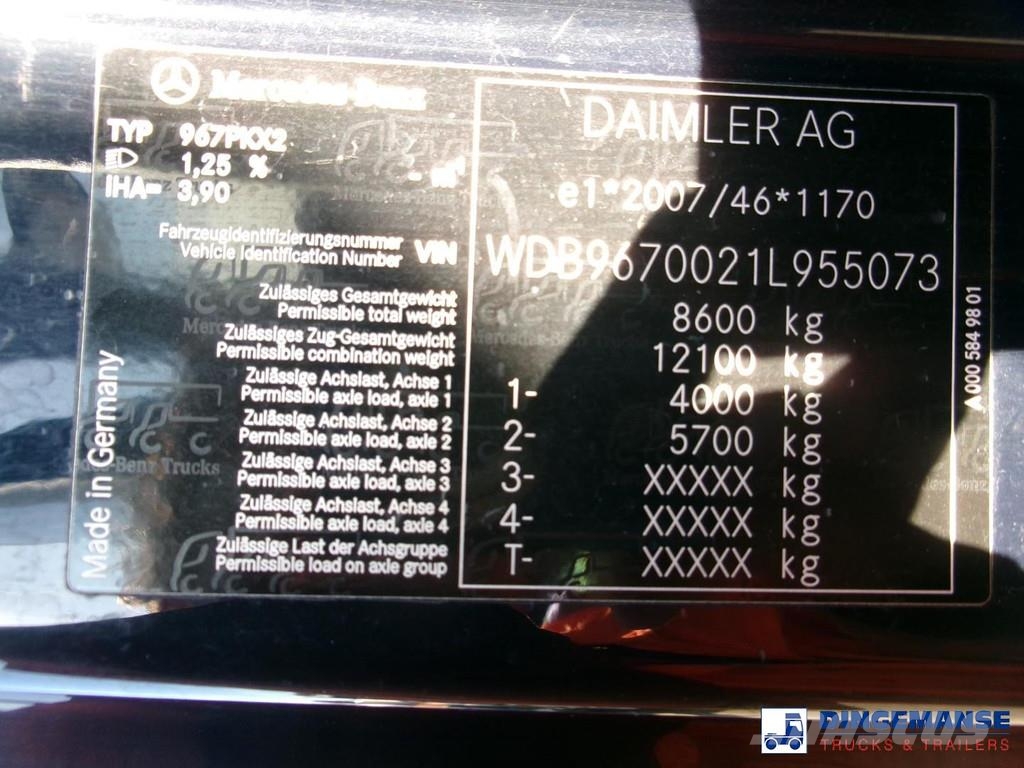 Mercedes-Benz Atego 816 4x2 Bocker AK 32/1500 SPS crane Mobiilinosturit