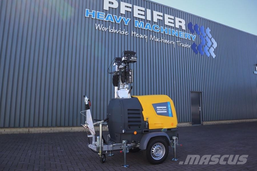 Atlas Copco Hilight H6+ Valid inspection, Max Boom Height 8m, Torres de iluminación