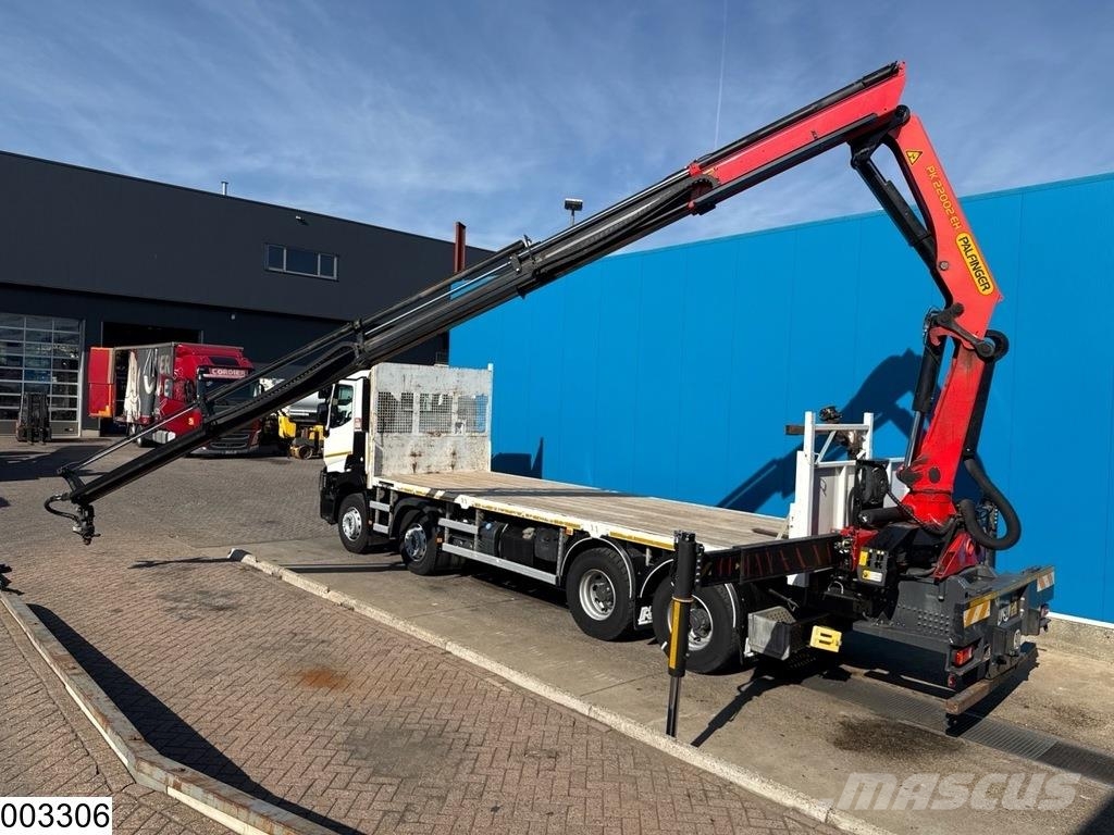 Renault C 430 8x4, EURO 6, Palfinger, Steel suspension Pritschenwagen/Pritschenwagen mit Seitenklappe