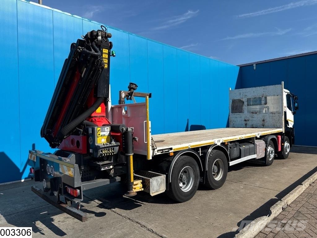 Renault C 430 8x4, EURO 6, Palfinger, Steel suspension Pritschenwagen/Pritschenwagen mit Seitenklappe