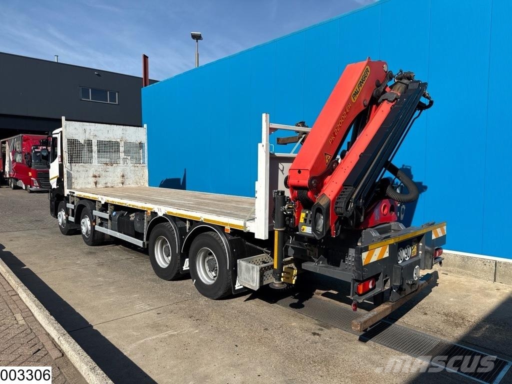 Renault C 430 8x4, EURO 6, Palfinger, Steel suspension Pritschenwagen/Pritschenwagen mit Seitenklappe