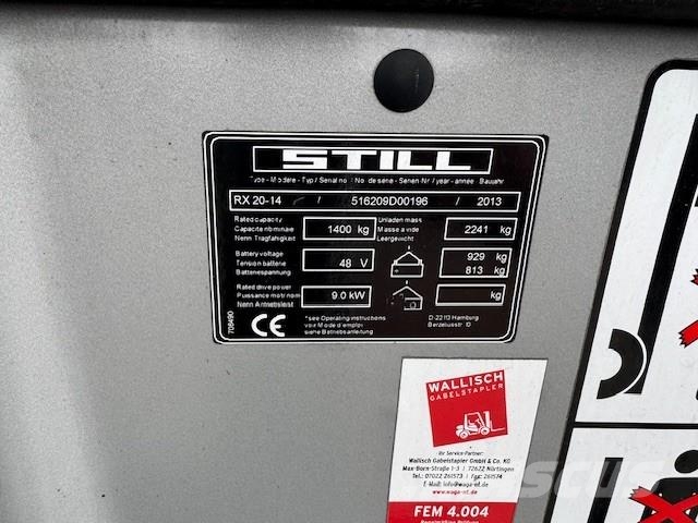 Still RX 20-14 MG Electric forklifts