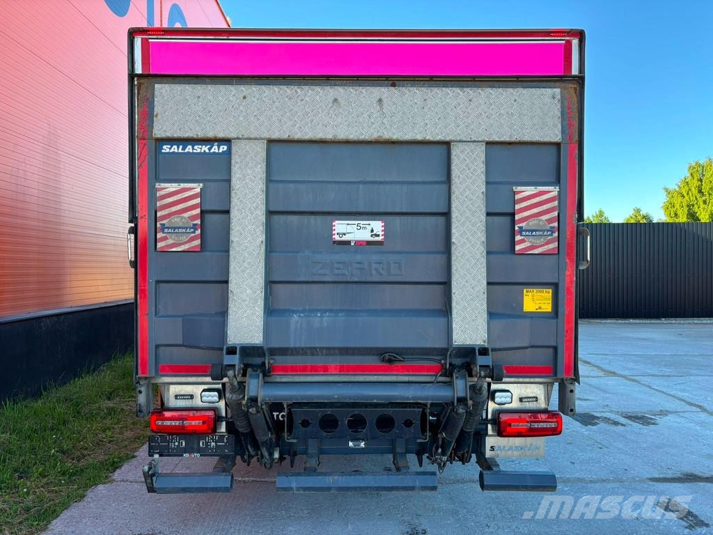 MAN TGM 12.250 4x2 BOX L=7499 mm / H=1851-2643 mm Camiones con caja de remolque