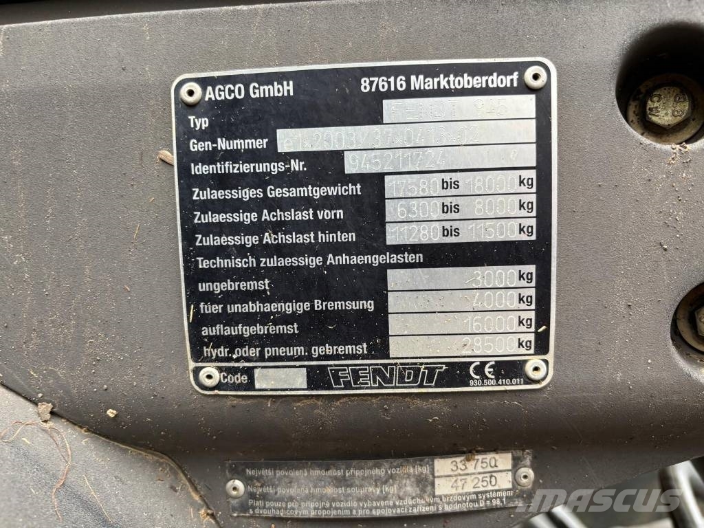 Fendt 936 Vario Traktorer