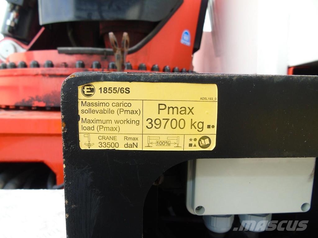 MAN TGX 580 + EFFER 1855/6S + 8X4 + EURO 6 + REMOTE + Grúas todo terreno