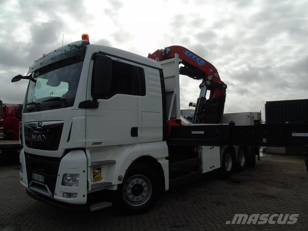 MAN TGX 580 + EFFER 1855/6S + 8X4 + EURO 6 + REMOTE + Grúas todo terreno