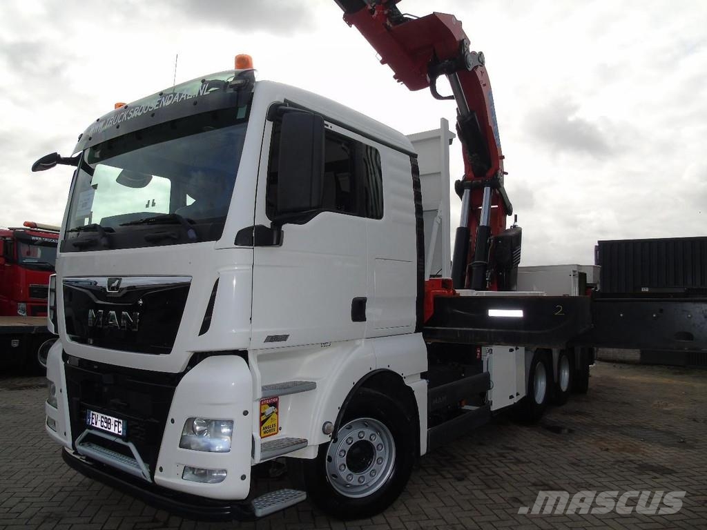 MAN TGX 580 + EFFER 1855/6S + 8X4 + EURO 6 + REMOTE + Grúas todo terreno