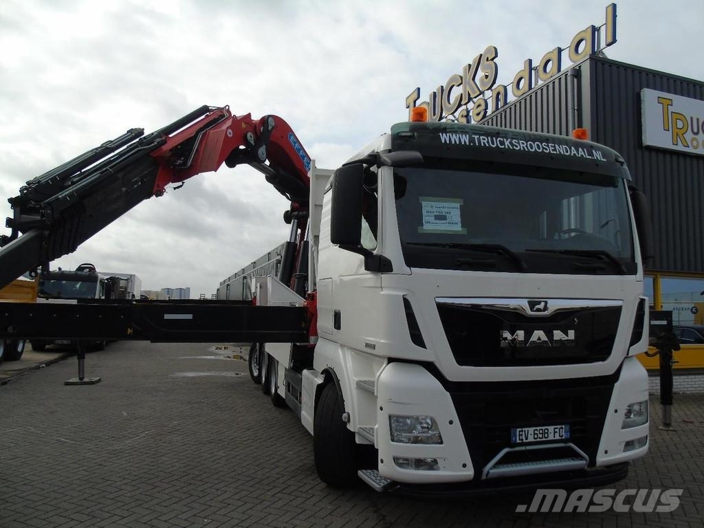 MAN TGX 580 + EFFER 1855/6S + 8X4 + EURO 6 + REMOTE + Grúas todo terreno