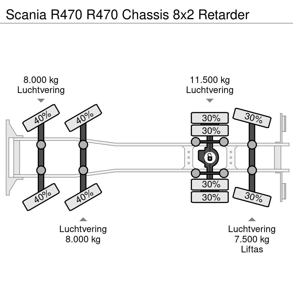 Scania R470 R470 Chassis 8x2 Retarder Camiones chasis