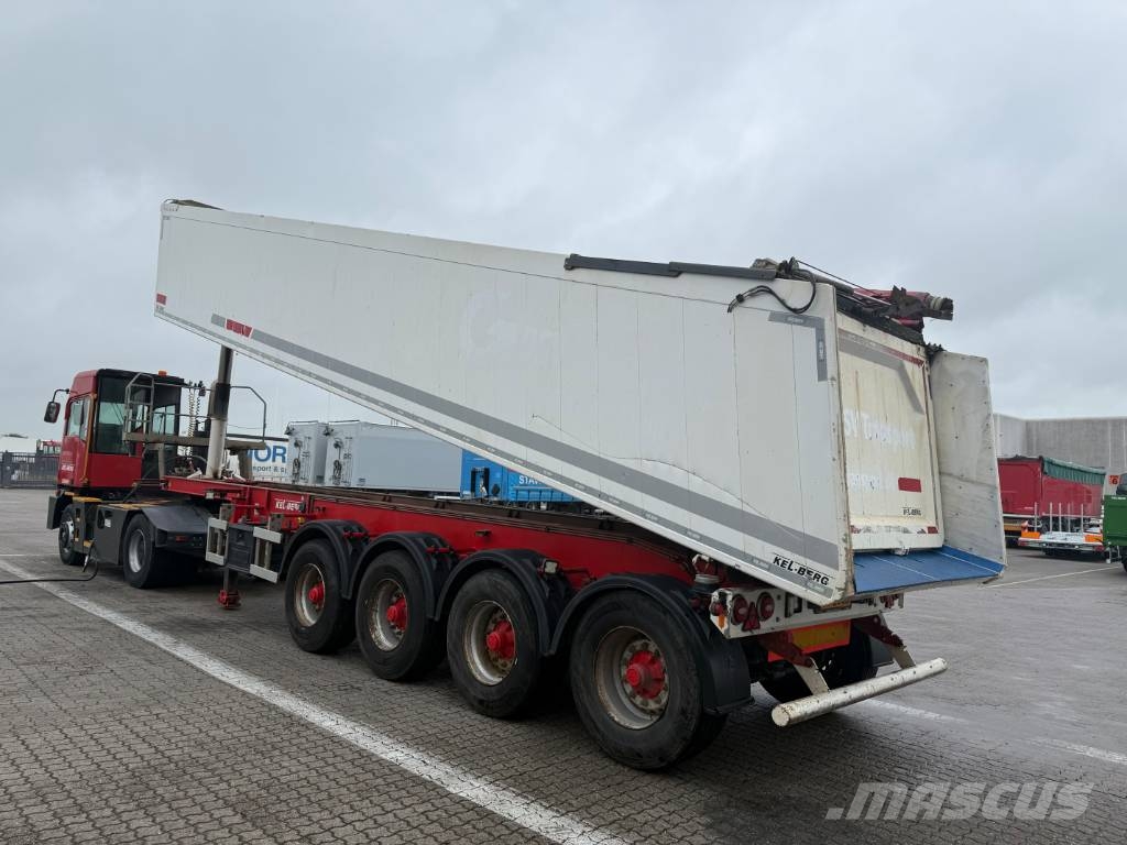 Kel-Berg 4 axle Tipper / Alukastenmulde Kipper 37m3 نصف مقطورات قلابة