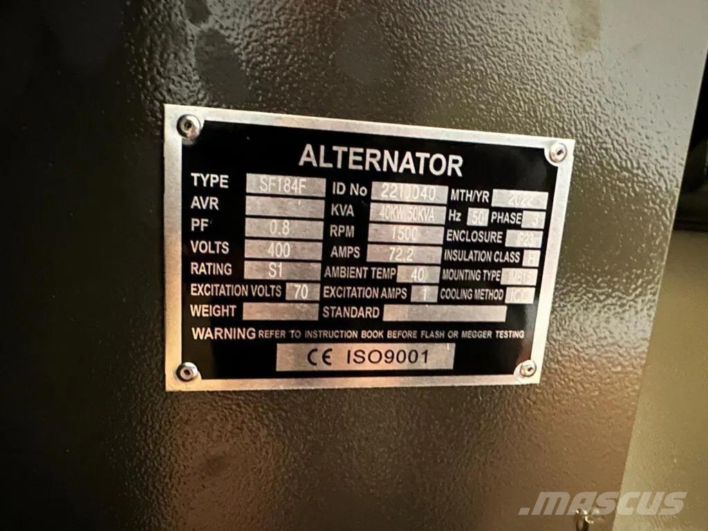 Ricardo 50 KVA (40KW) Silent Generator 3 Phase 50HZ 400V N Γεννήτριες ντίζελ