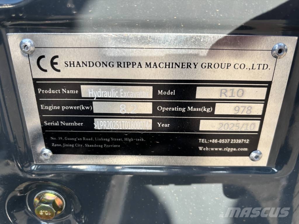 Rippa R10-6 met Cabine Miniexcavadoras