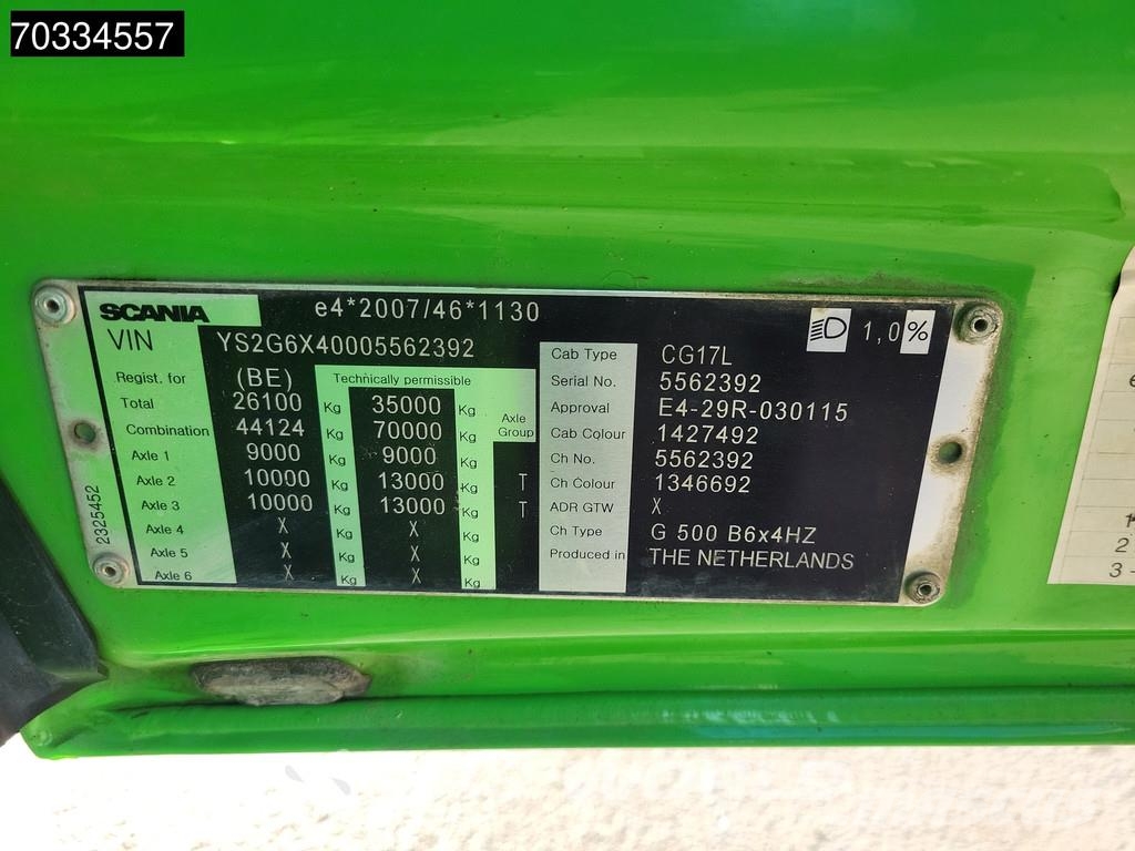 Scania G500 6X4 20tons Containersystem Big-Axle Full Stee شاحنات الرافعات الخطافية
