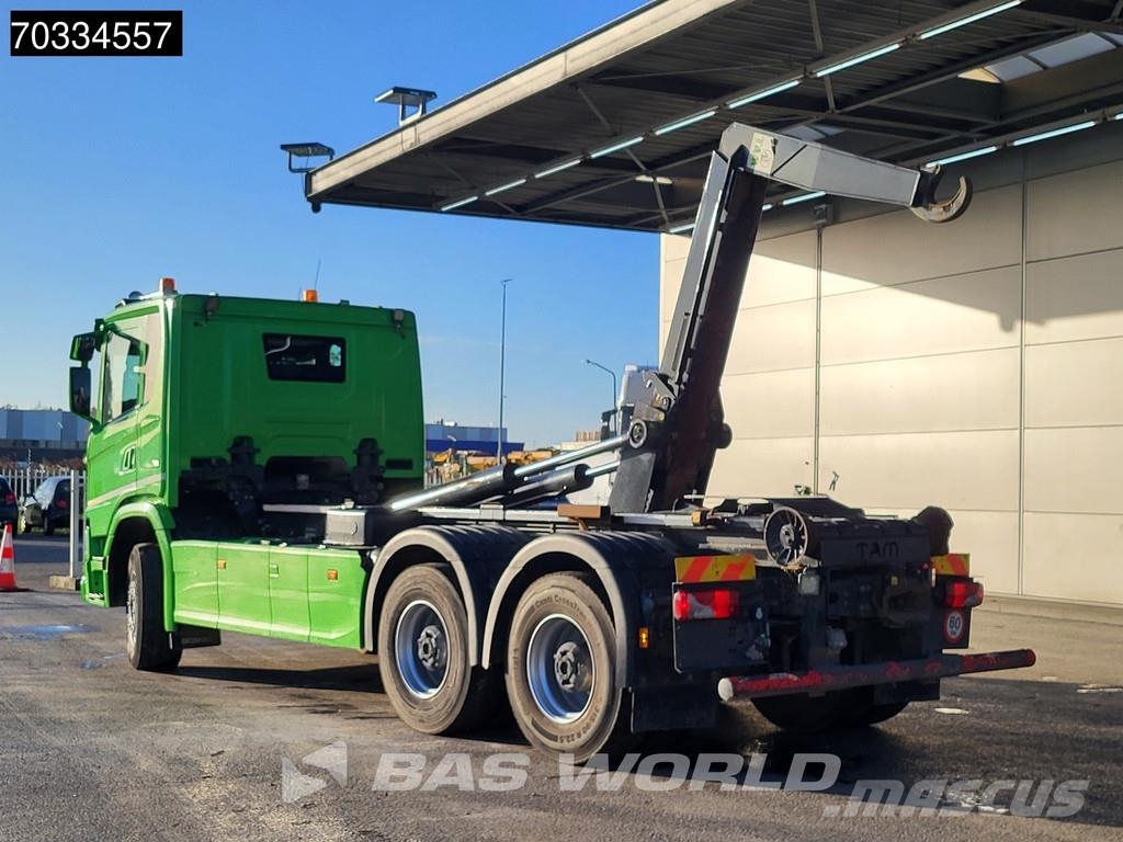 Scania G500 6X4 20tons Containersystem Big-Axle Full Stee شاحنات الرافعات الخطافية