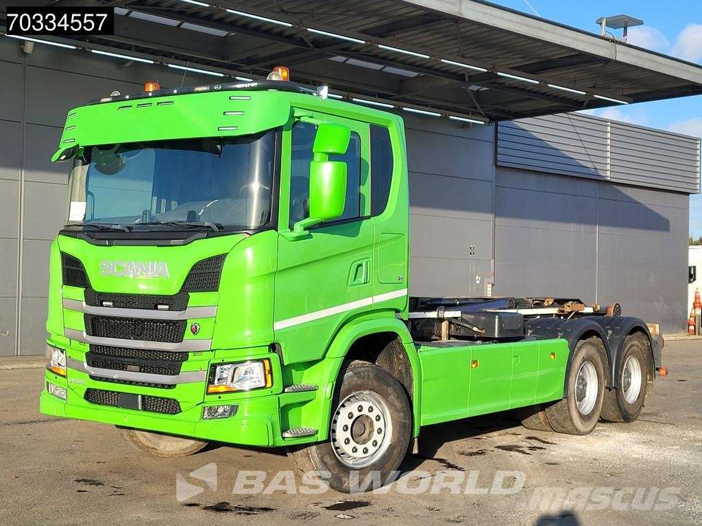 Scania G500 6X4 20tons Containersystem Big-Axle Full Stee شاحنات الرافعات الخطافية