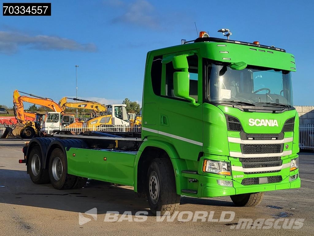Scania G500 6X4 20tons Containersystem Big-Axle Full Stee شاحنات الرافعات الخطافية
