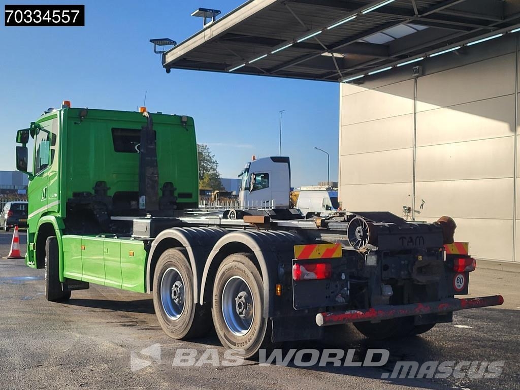 Scania G500 6X4 20tons Containersystem Big-Axle Full Stee شاحنات الرافعات الخطافية