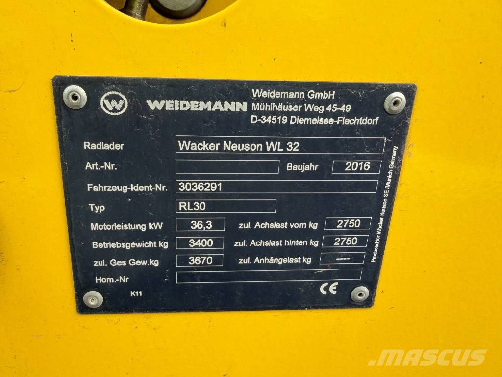 Wacker Neuson WL 32 Wheel loaders