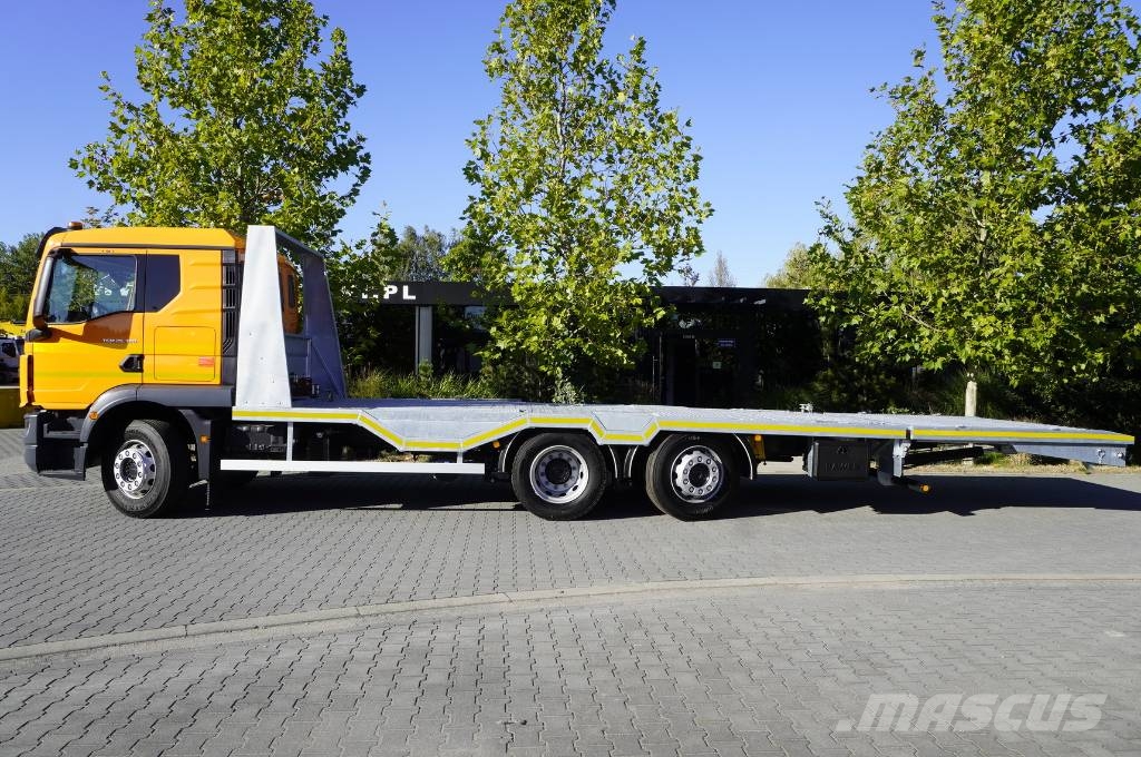 MAN TGM 26.320 6×2-4 tow truck / NEW Galvanized 9.2 m Platforminiai/Gerviniai sunkvežimiai