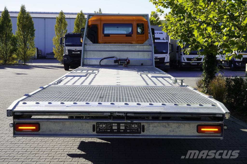 MAN TGM 26.320 6×2-4 tow truck / NEW Galvanized 9.2 m Platforminiai/Gerviniai sunkvežimiai