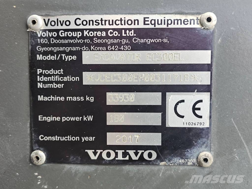 Volvo EC 300 EL حفارات زحافة