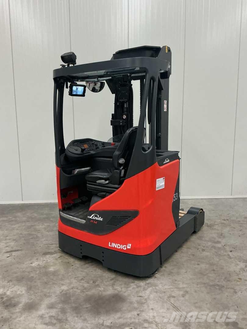 Linde R14 Ретрак/ Високоповдигач с изместване на вилката напред