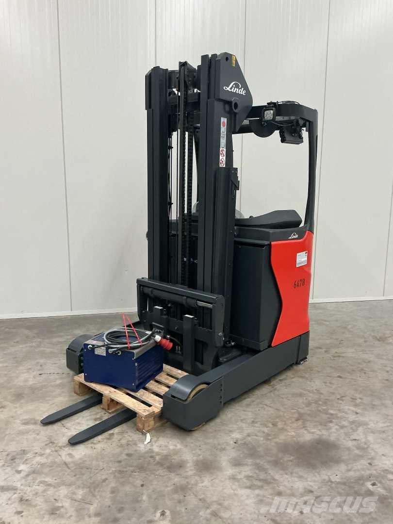 Linde R14 Ретрак/ Високоповдигач с изместване на вилката напред