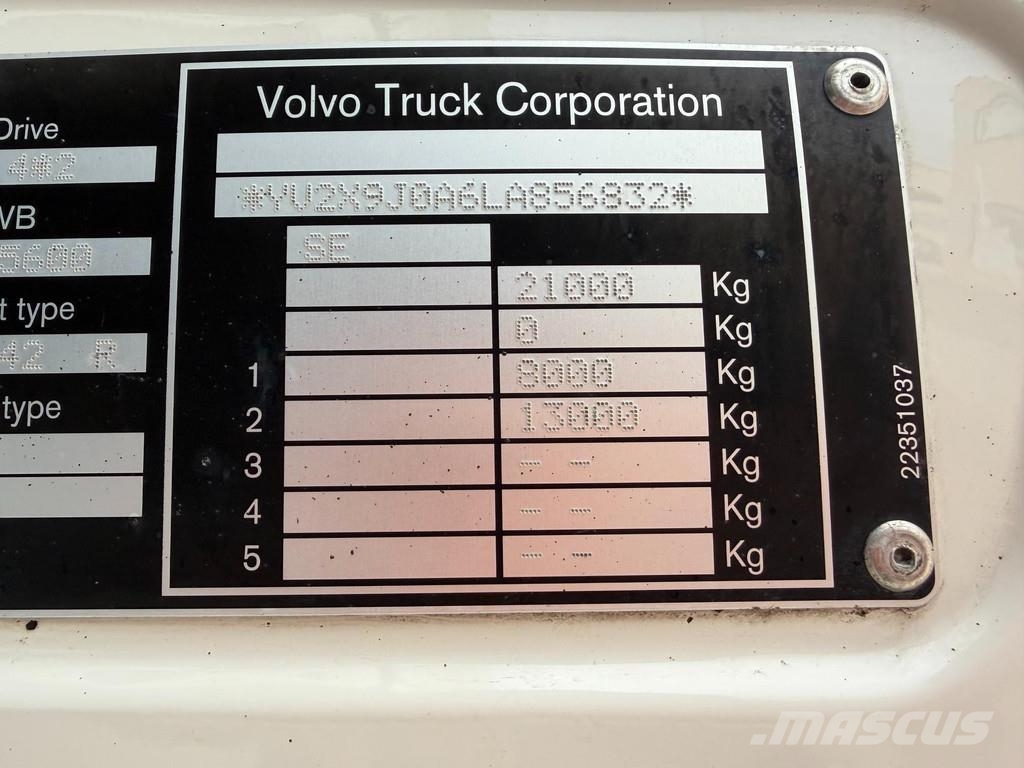 Volvo FM330 4x2 CARRIER UT800 + PRINTER Caminhões com temperatura controlada