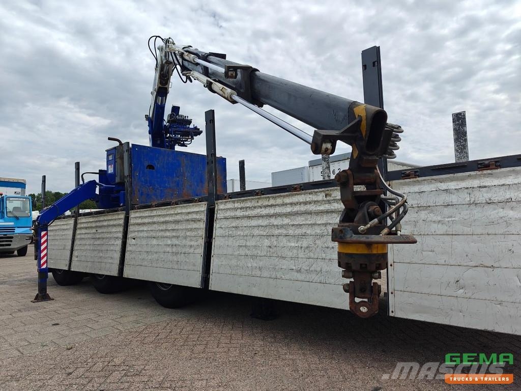 Kennis TPD.348.C-B 11.5m Open Loading Bed Aluminium Sideb نصف مقطورات مسطحة / مفصلية الجوانب