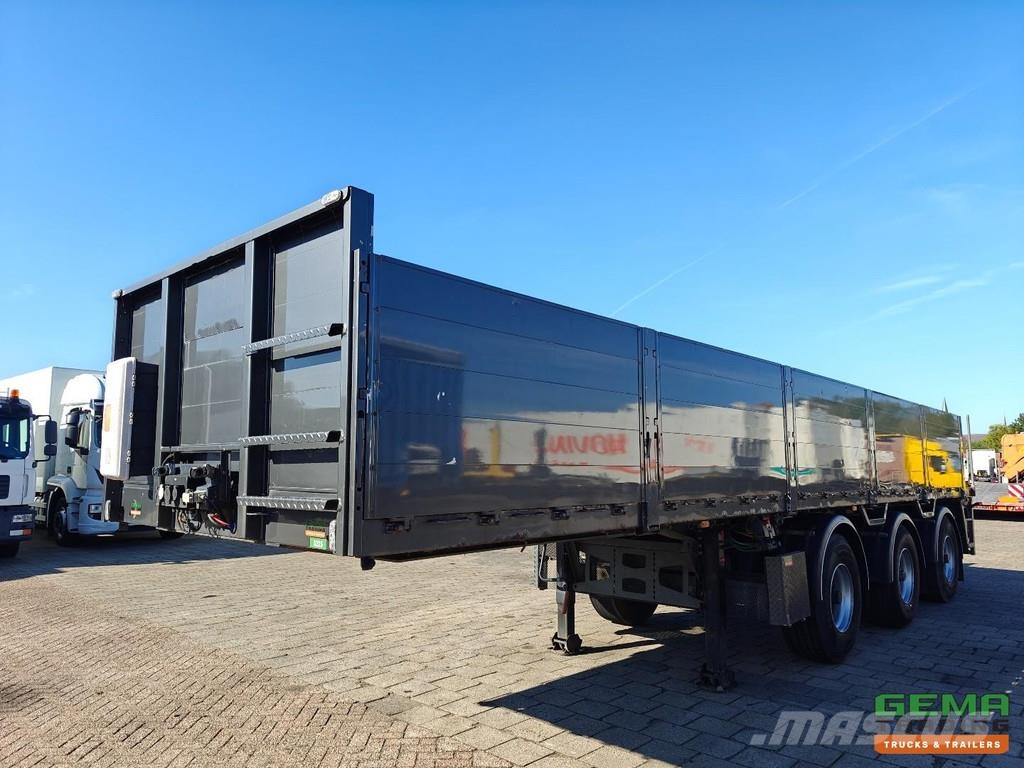 Kennis TPD.348.C-B 11.5m Open Loading Bed Aluminium Sideb Semi-trailer med lad/flatbed