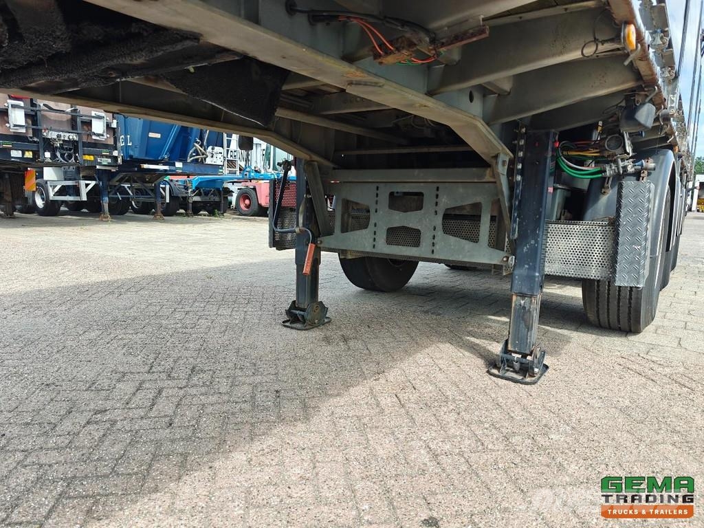Kennis TPD.348.C-B 11.5m Open Loading Bed Aluminium Sideb نصف مقطورات مسطحة / مفصلية الجوانب