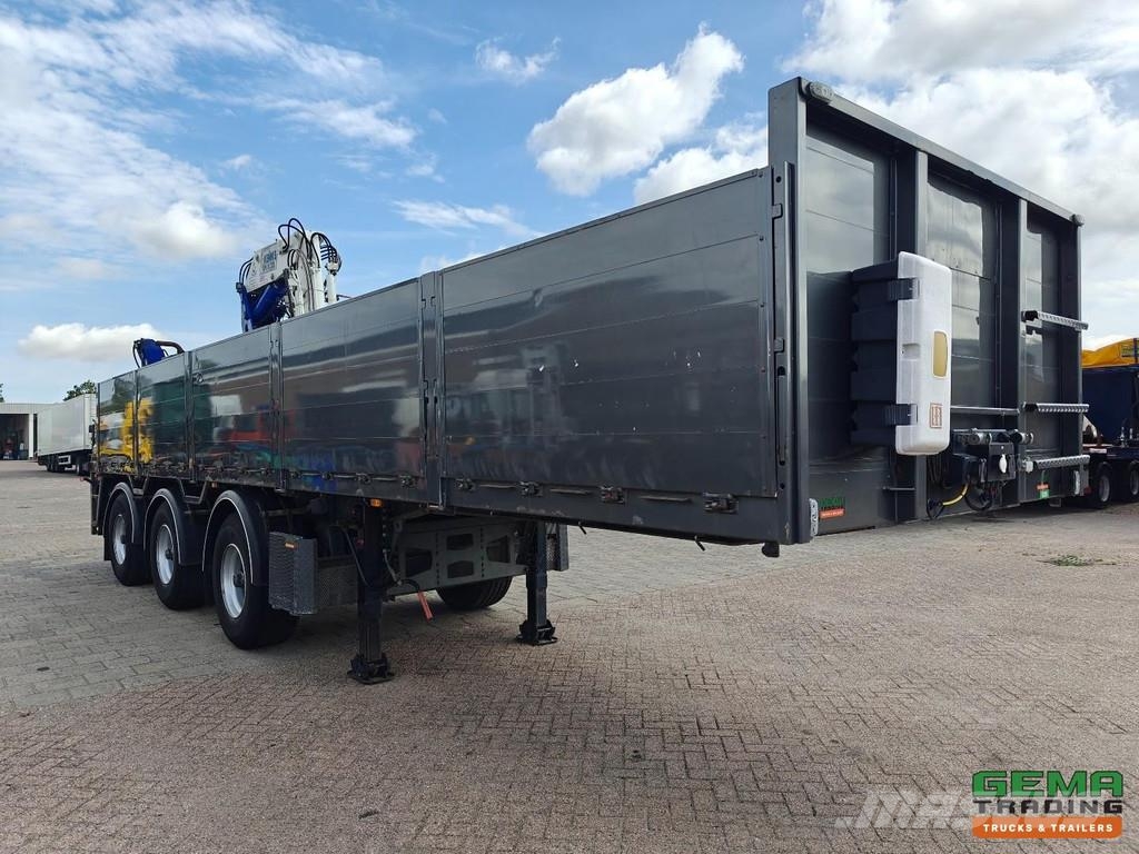 Kennis TPD.348.C-B 11.5m Open Loading Bed Aluminium Sideb نصف مقطورات مسطحة / مفصلية الجوانب