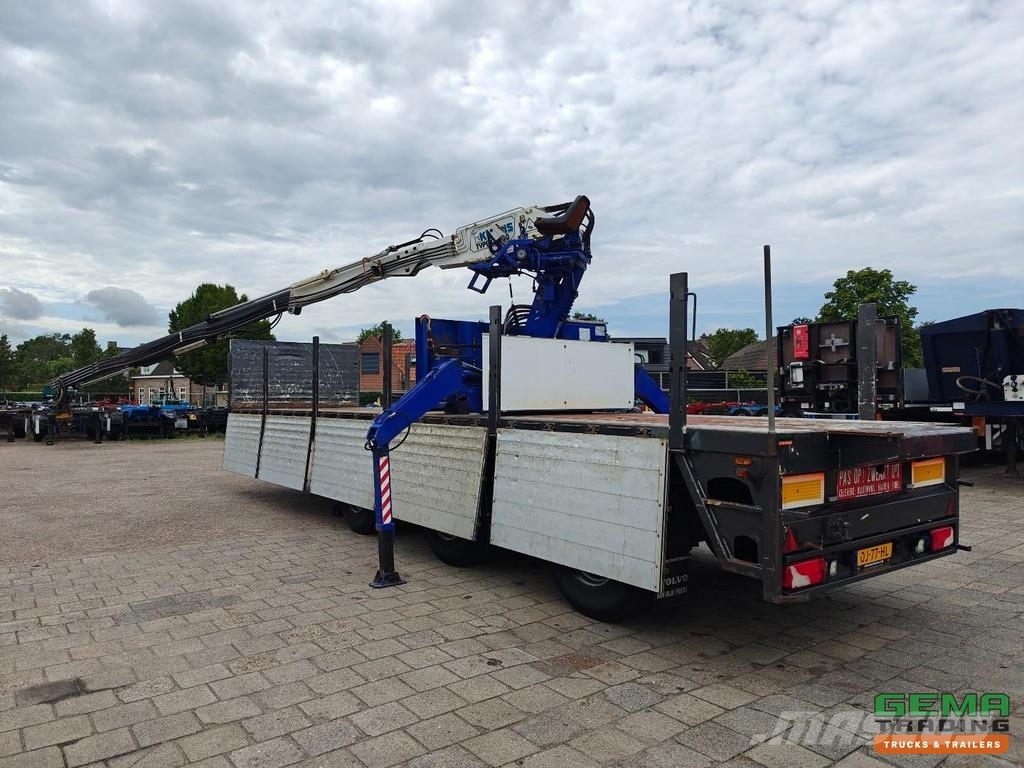Kennis TPD.348.C-B 11.5m Open Loading Bed Aluminium Sideb نصف مقطورات مسطحة / مفصلية الجوانب