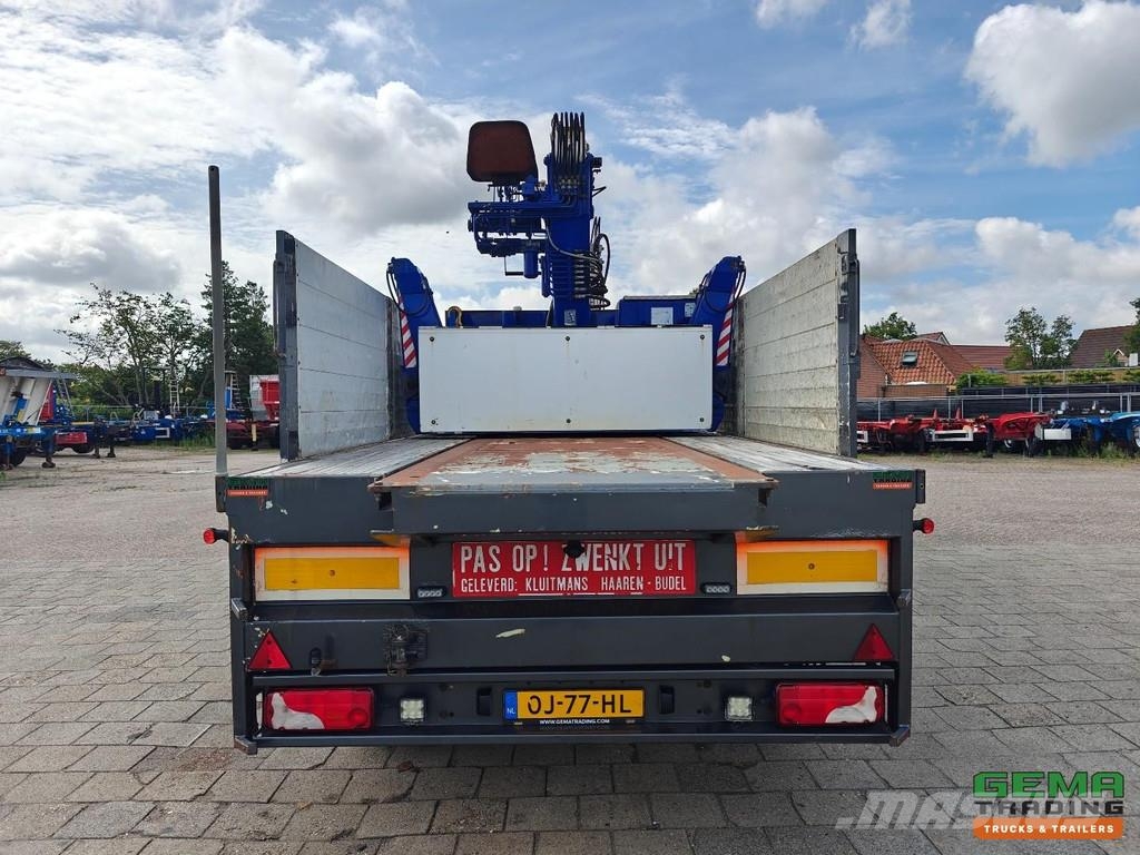 Kennis TPD.348.C-B 11.5m Open Loading Bed Aluminium Sideb نصف مقطورات مسطحة / مفصلية الجوانب