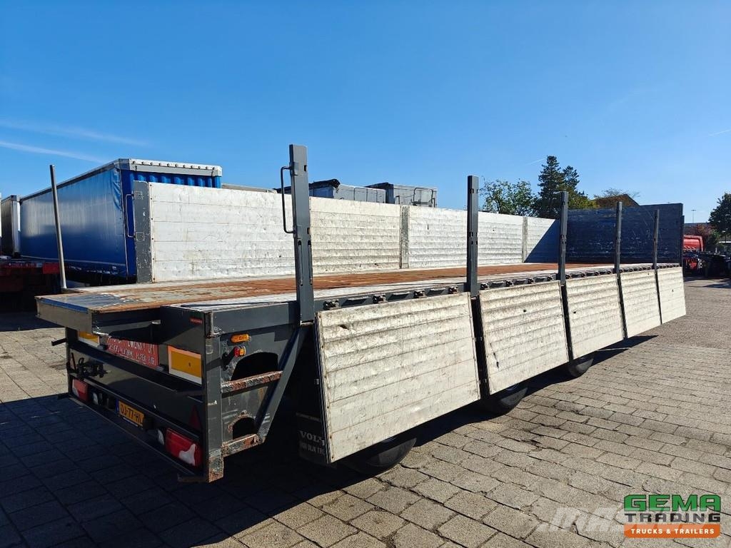 Kennis TPD.348.C-B 11.5m Open Loading Bed Aluminium Sideb Semi-trailer med lad/flatbed