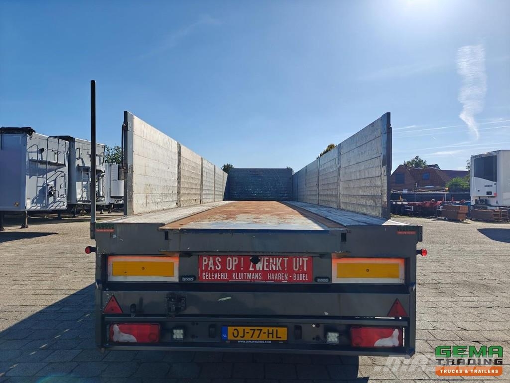 Kennis TPD.348.C-B 11.5m Open Loading Bed Aluminium Sideb Semi-trailer med lad/flatbed