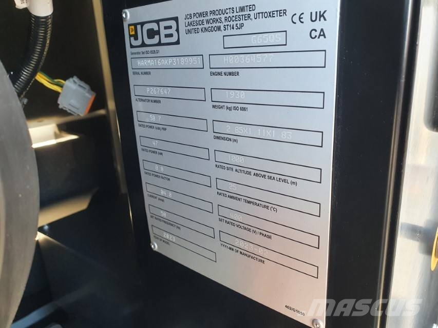 JCB 65 kVA Stromerzeuger G65QS Dieselgenerator Дизелови генератори