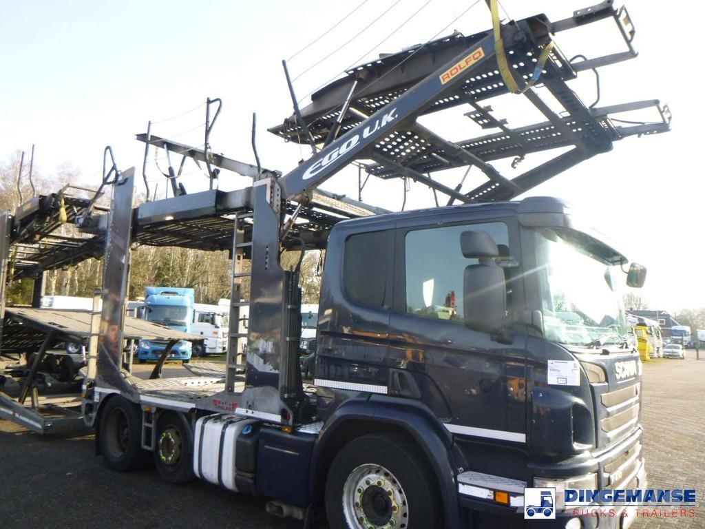 Scania P 410 6x2 RHD Rolfo car transporter Автовозы