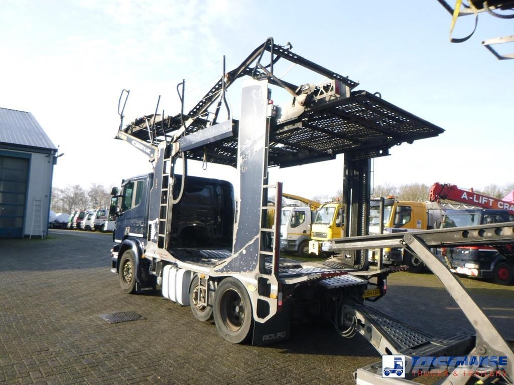 Scania P 410 6x2 RHD Rolfo car transporter Автовозы