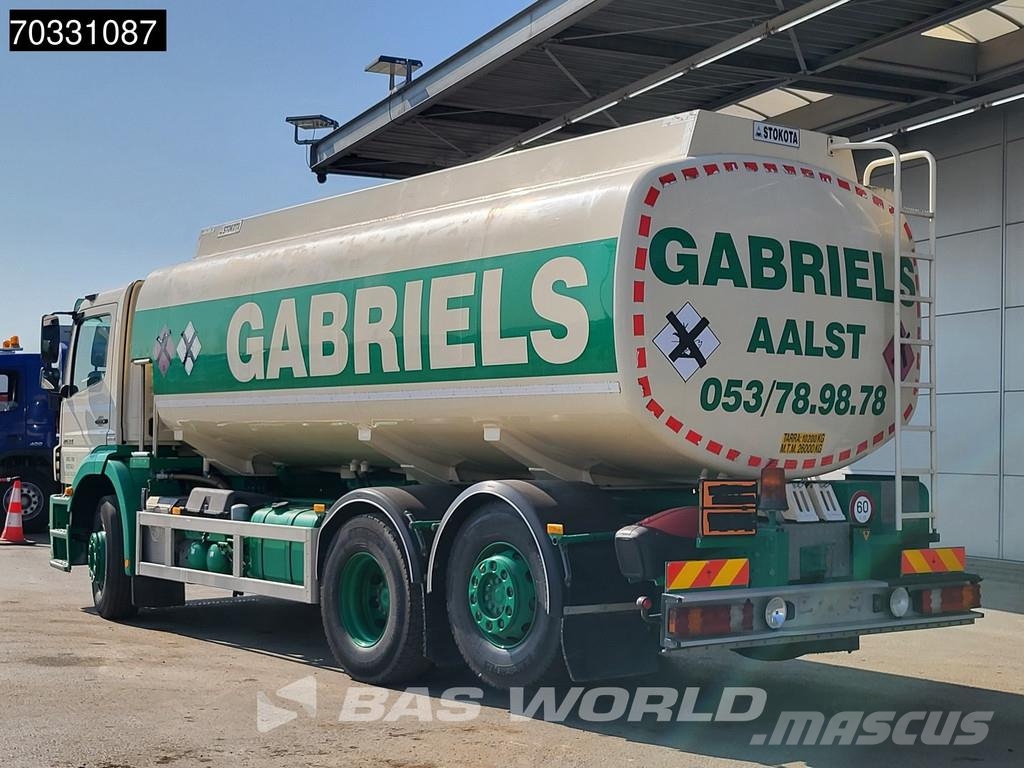 Mercedes-Benz Axor 2633 6X2 20.600 liter Stokota Fuel tanker 4 c Tankwagen