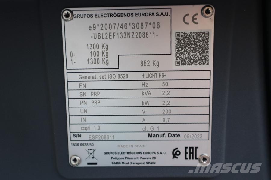 Atlas Copco Hilight H6+ Valid inspection, Max Boom Height 8m, أبراج خفيفة
