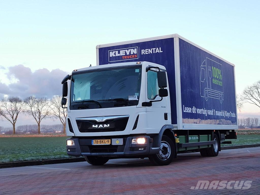 MAN E FULL ELECTRIC 172kWh 150km range شاحنات ذات هيكل صندوقي