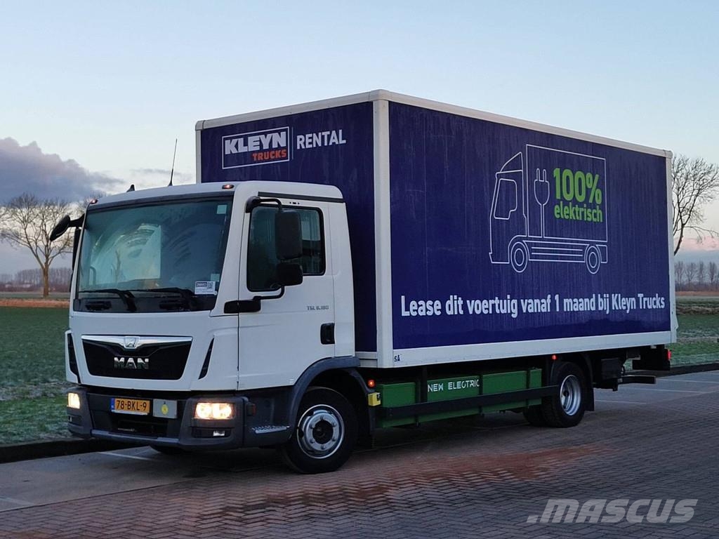 MAN E FULL ELECTRIC 172kWh 150km range شاحنات ذات هيكل صندوقي