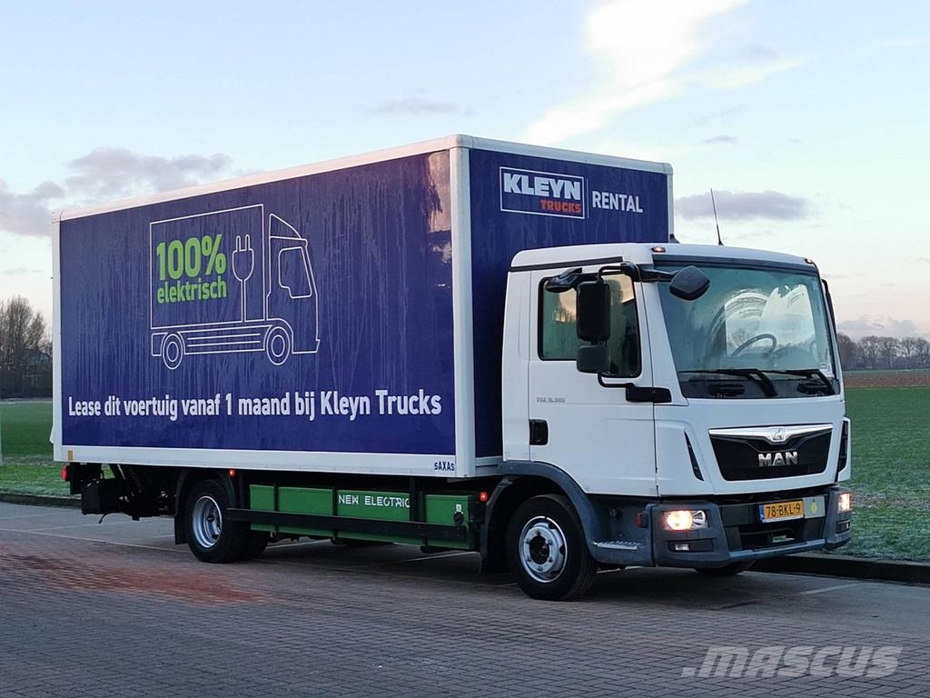 MAN E FULL ELECTRIC 172kWh 150km range شاحنات ذات هيكل صندوقي
