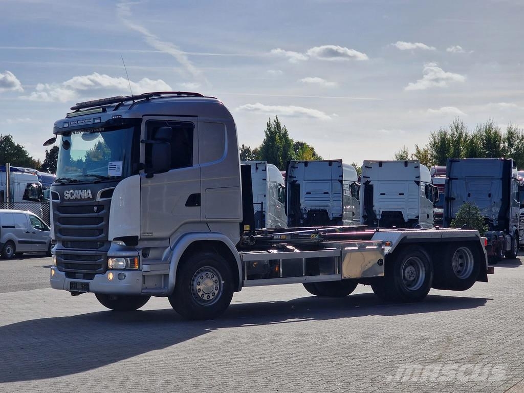 Scania R520 V8 6x2 - JOAB 20T Hooklift - Retarder - 4.50 Hook lift trucks